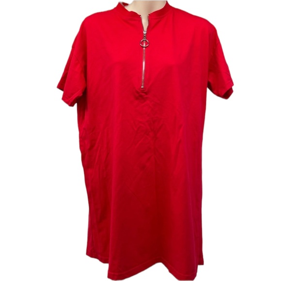 SUPERDOWN x Revolve red Iris zip tee dress - Picture 5 of 6
